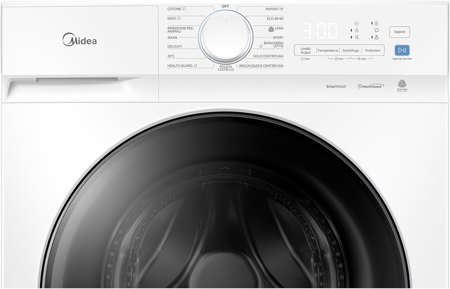 Thumbnail 2 de Midea Lavatrice 8 kg Classe A-10% Silent Inverter Motor: lavaggi efficienti, silenzio e praticità