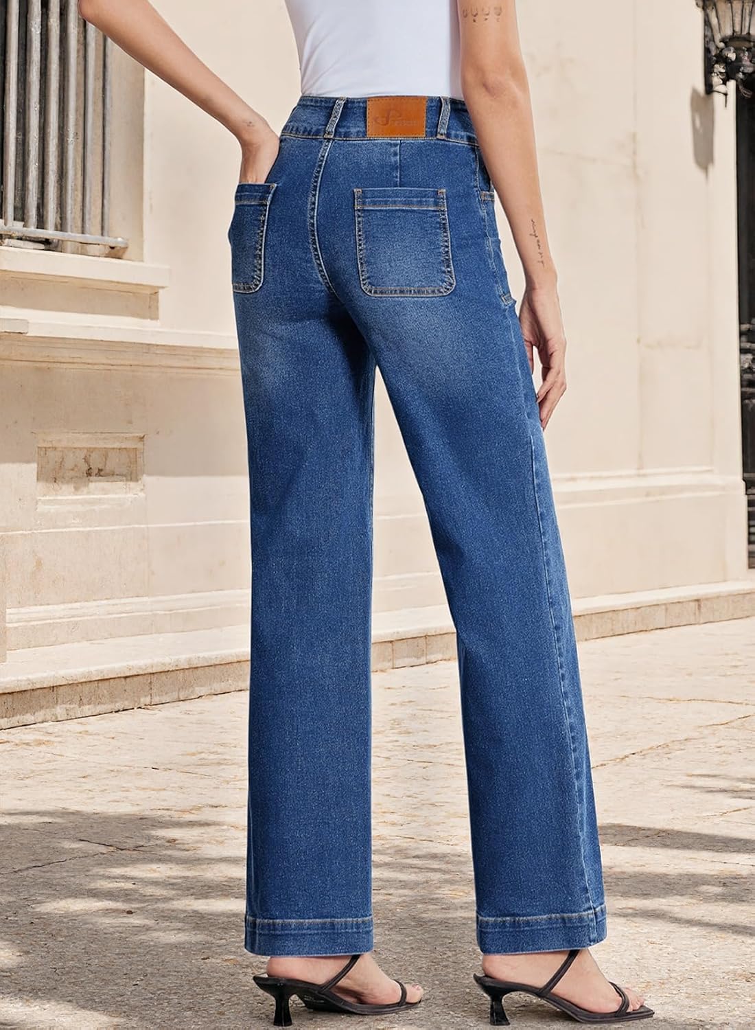 Detalle 2 de Sidefeel Wide Leg High Waist Jeans 1️⃣0️⃣