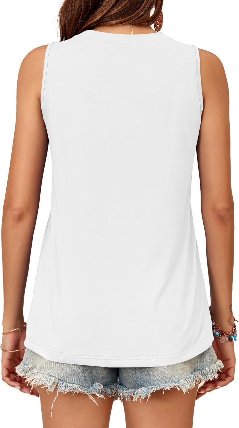 Thumbnail 4 de WNEEDU Damen Tank Top Ärmellos – Sommer-Top mit Rundhals, Basic-Fahrt