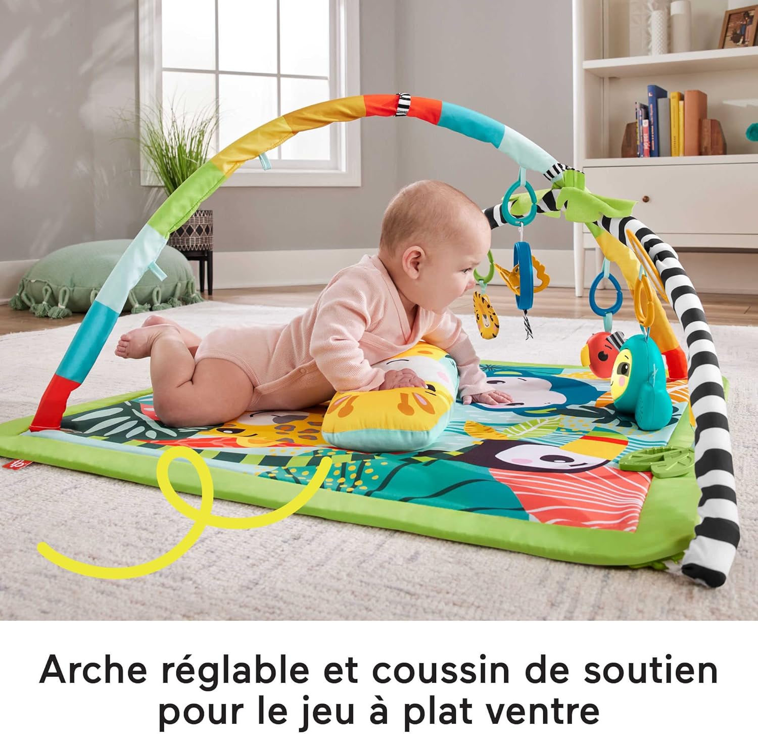 Detalle de Fisher-Price Tapis de jeu 3-en-1 Jungle - HJW08