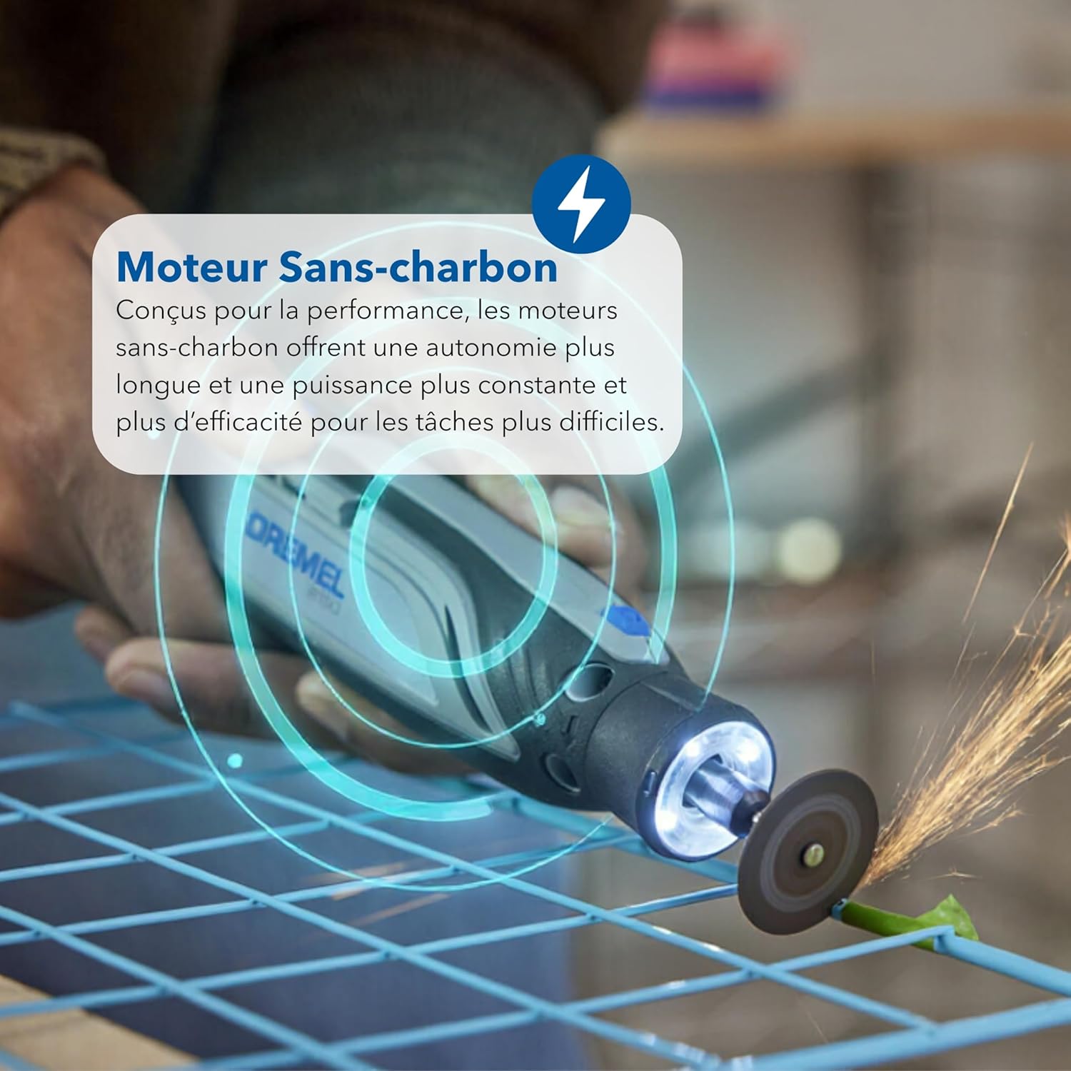 Thumbnail 2 de Dremel 8150 – Outil multifonction sans-charbon 7,2 V, USB-C, 20 accessoires
