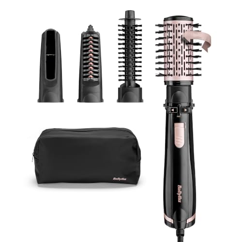 Detalle de BaByliss AS200E Dry, Straighten and Style : sèche-cheveux rotatif avec 4 accessoires interchangeables
