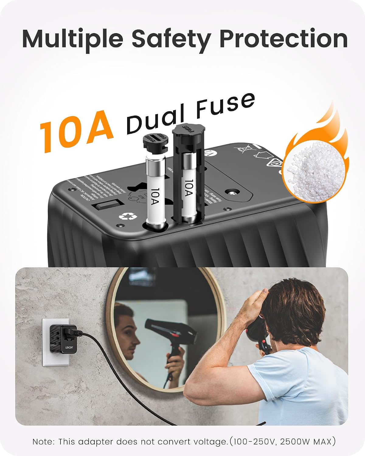 Thumbnail 4 de LENCENT Weltreiseadapter mit 28 W USB