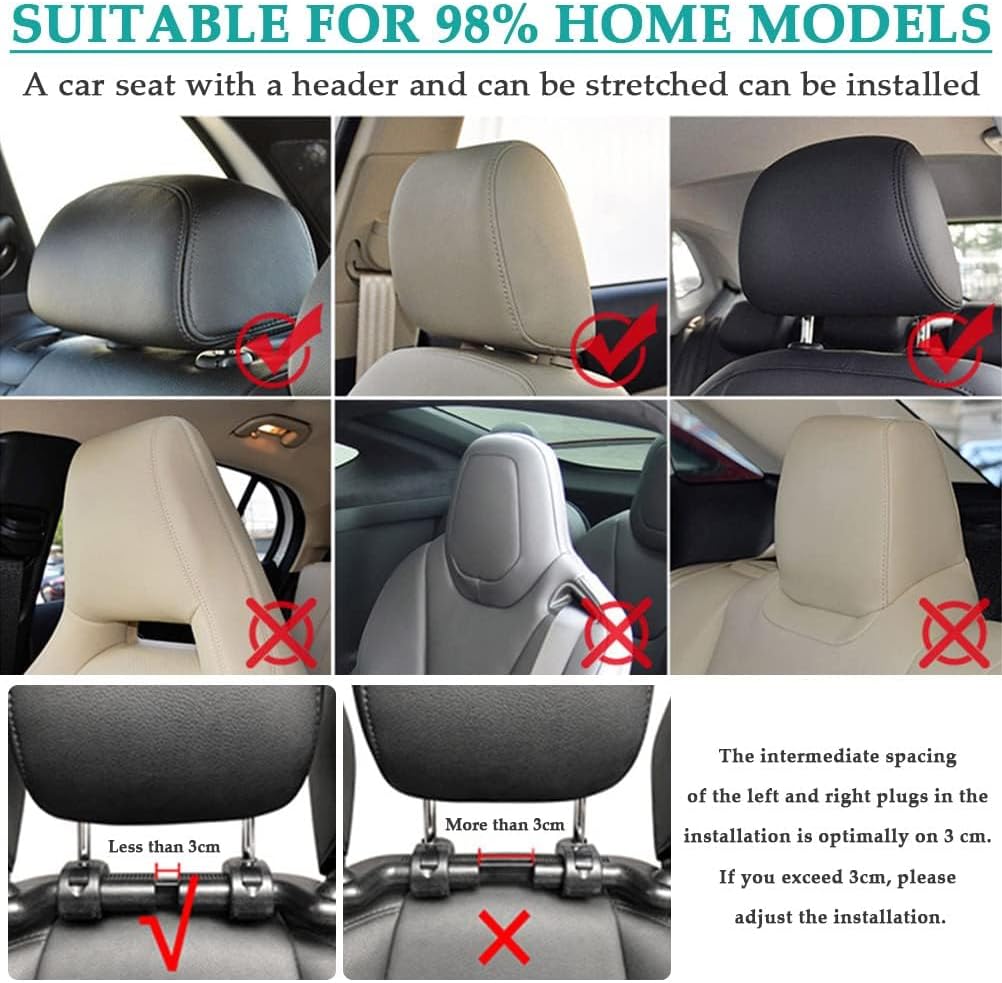 Detalle de OctBird Car Headrest Pillow 37 x 28cm