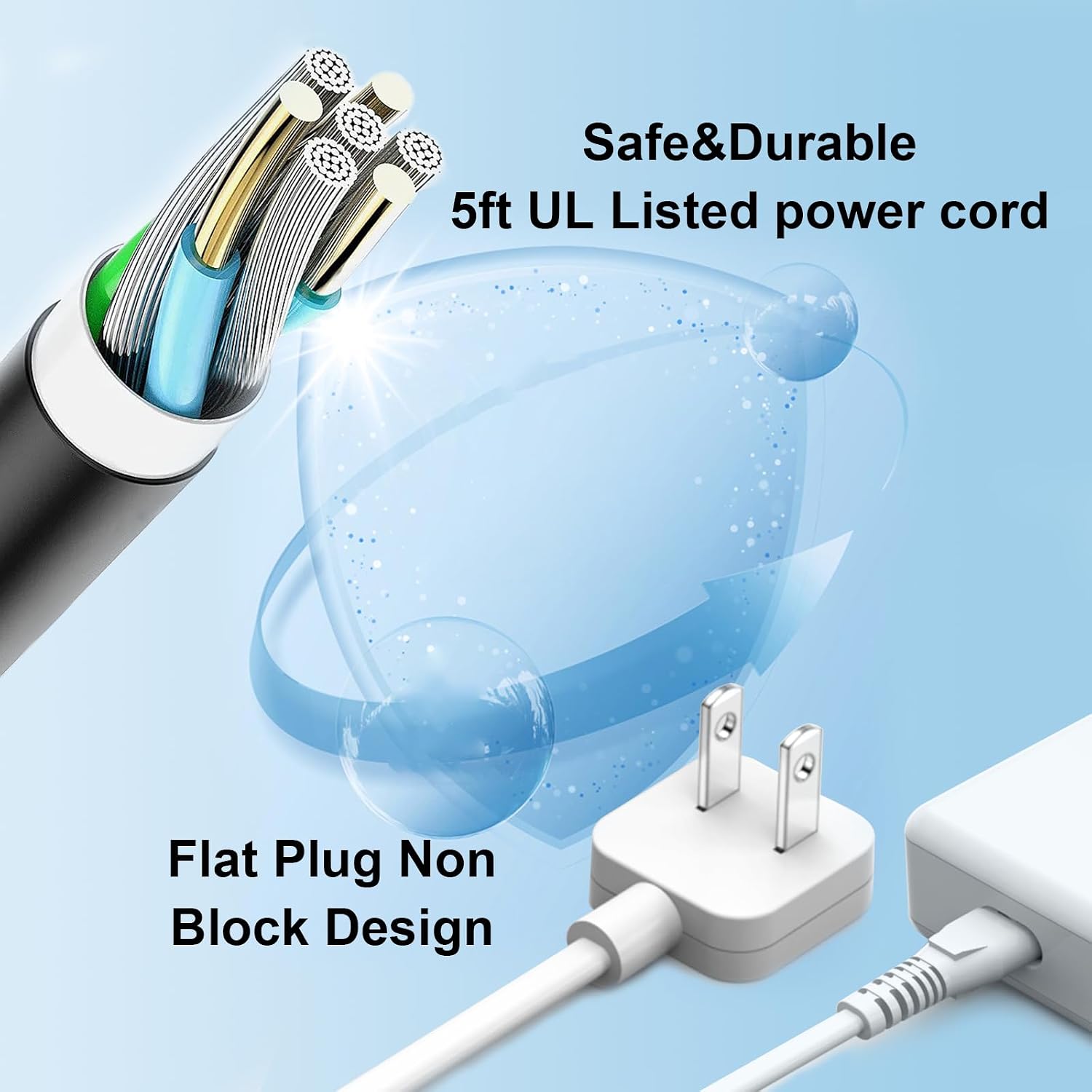 Thumbnail 2 de 5ft Flat Figure-8 Power Cord 10A