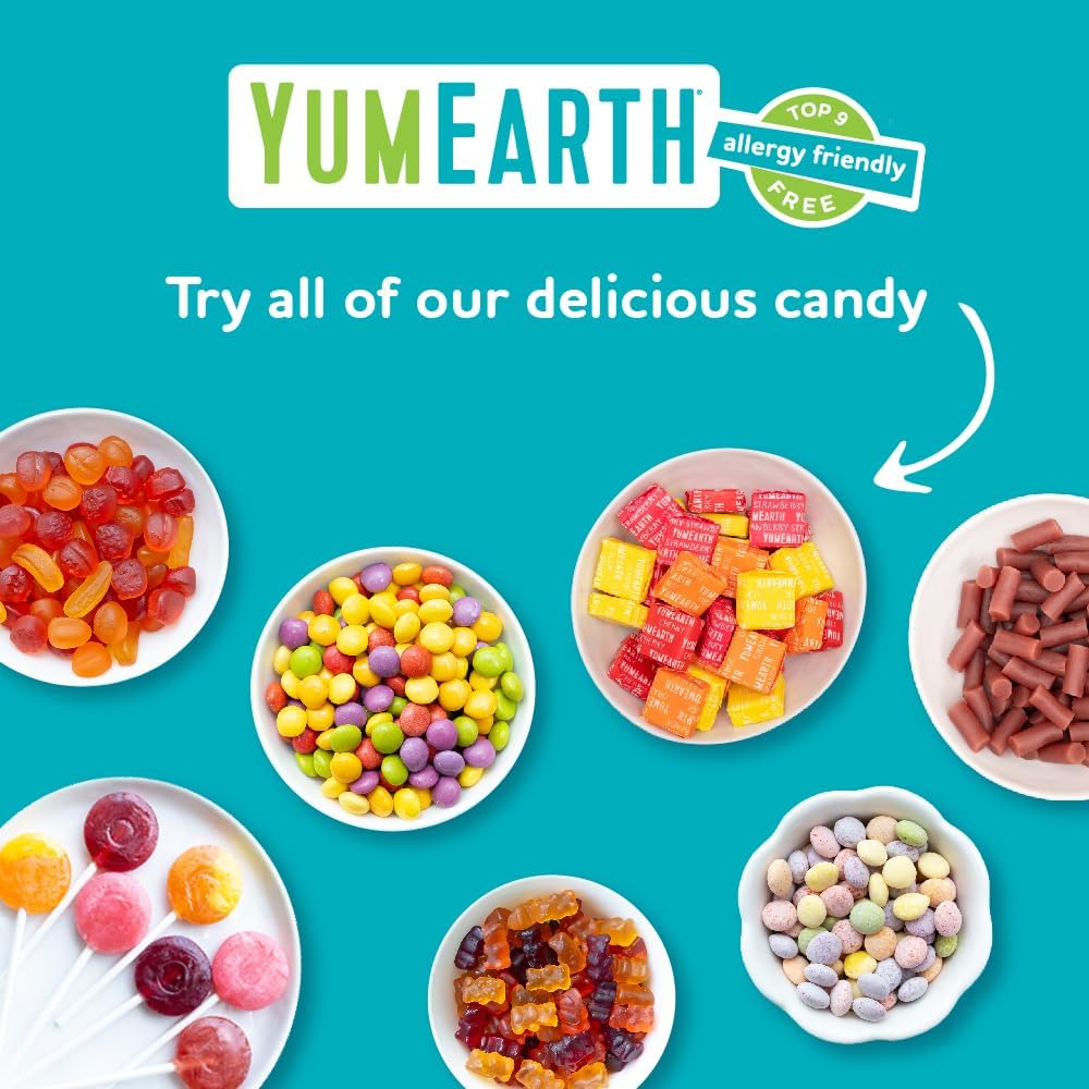 Detalle 2 de YumEarth Organic Fruit Drops Hard Candy, Variety Flavors, Vegan & Gluten-Free