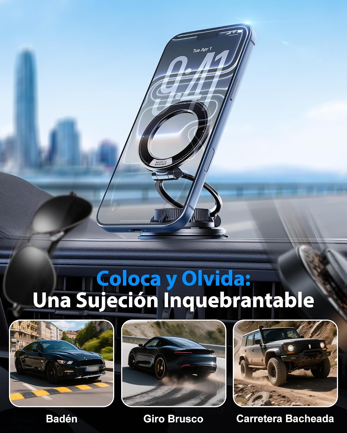 Thumbnail 4 de Glangeh Soporte Móvil Coche Magnético 2400 GF