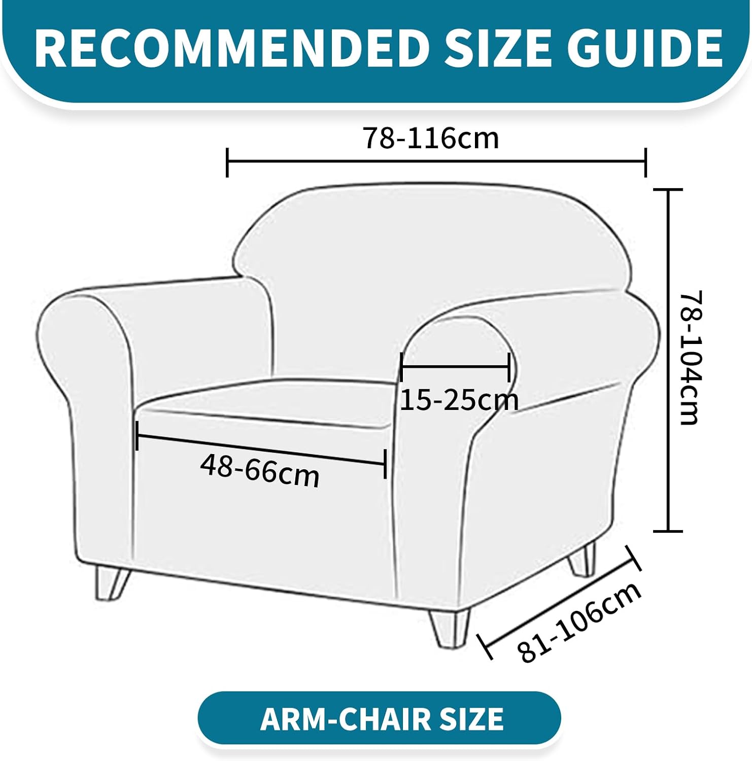 Detalle de YSTELLAA Housse de fauteuil 1 place avec accoudoirs, motif géométrique rosé – antidérapante et extensible