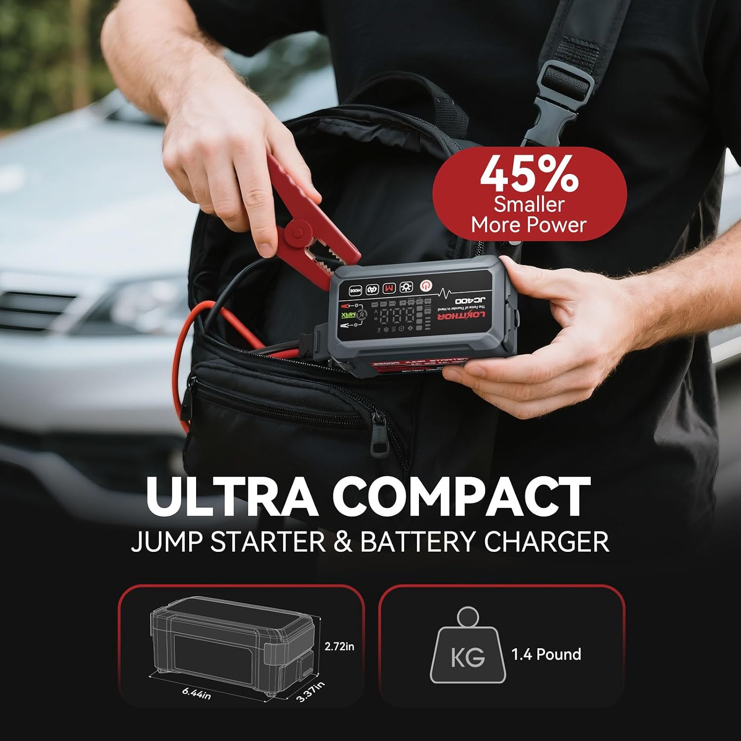 Thumbnail 4 de LOKITHOR JC400 : chargeur et booster 12V 2500A avec maintien de batterie 6V/12V