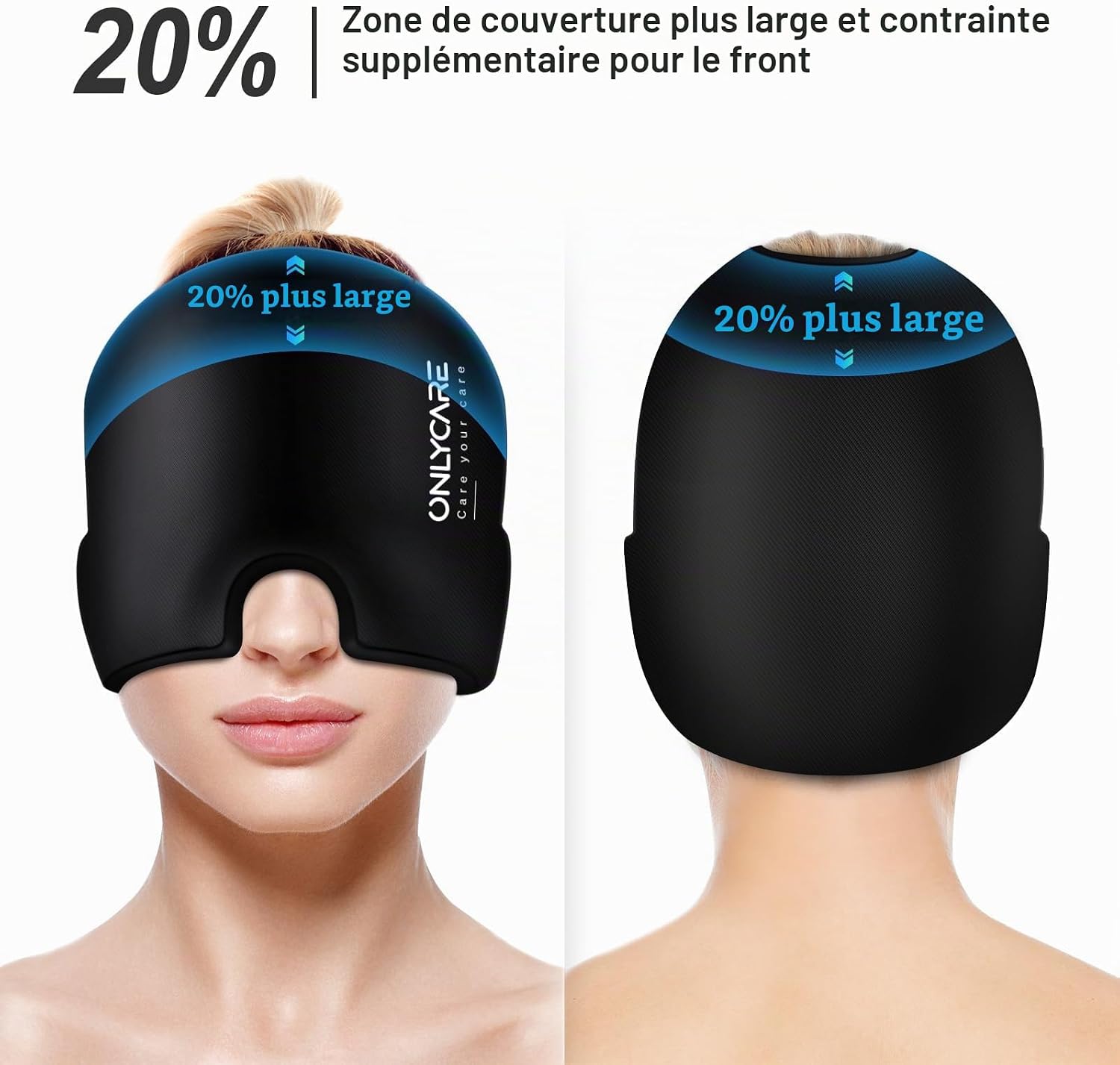 Thumbnail 3 de ONLYCARE Masque Migraine Cap : bonnet froid en gel anti-migraine