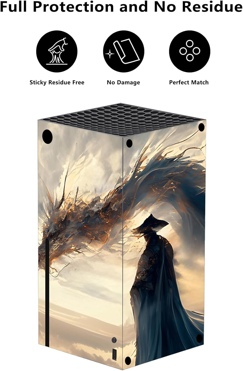 Thumbnail 2 de playvital Custom Vinyl Skins for Xbox Series X (Console & Controller) – Cloudwalker’s Encounter wrap decals