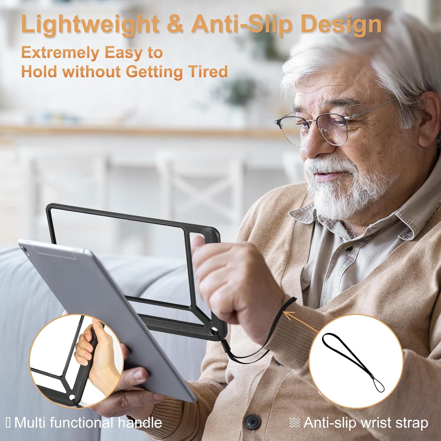 Thumbnail 2 de Tobegiga 5X Full Page Magnifying Glass for Reading (lightweight rectangular magnifier)
