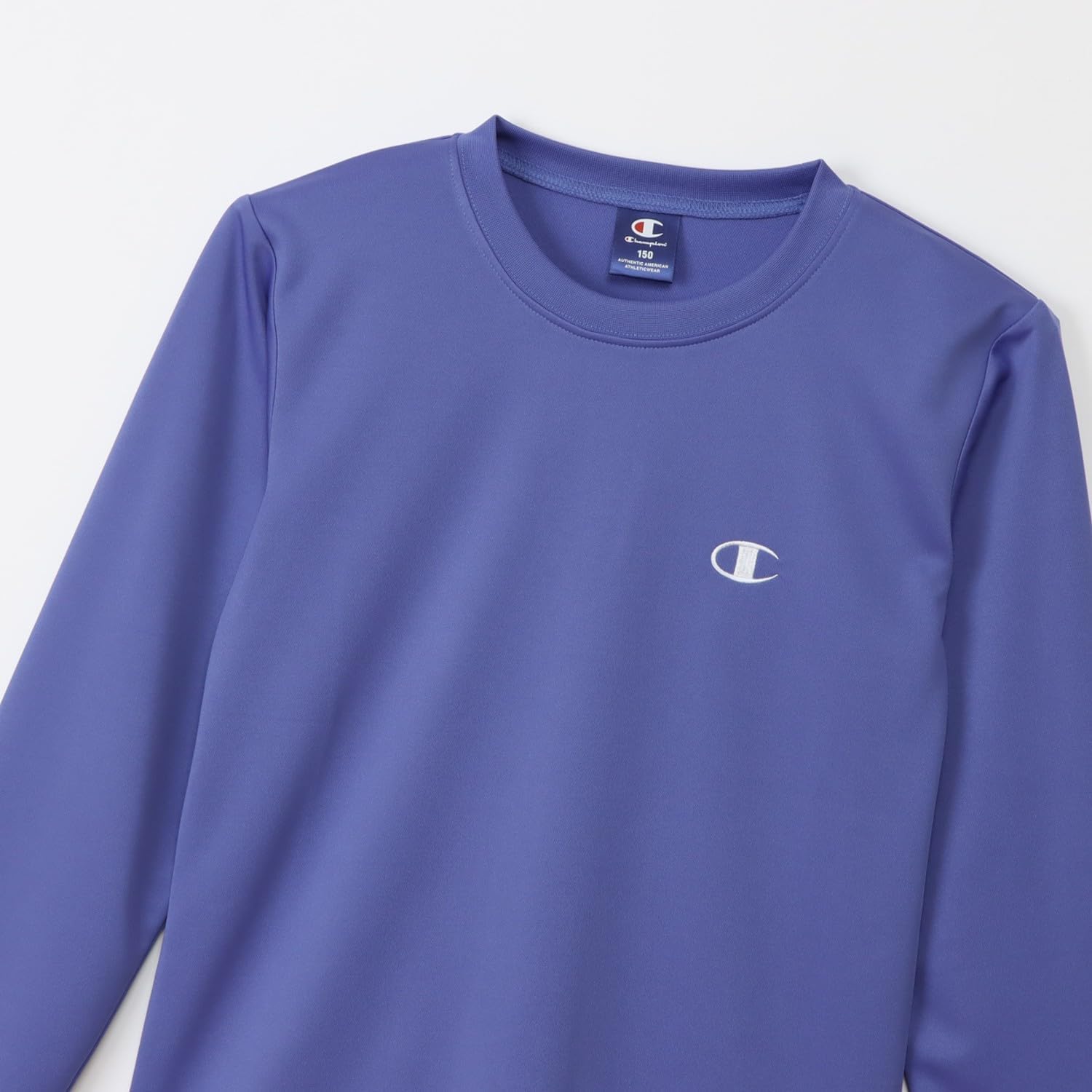 Detalle 2 de Champion CK-BS401 キッズ長袖Tシャツ 吸水速乾メッシュ・UVカット・ワンポイント刺繍