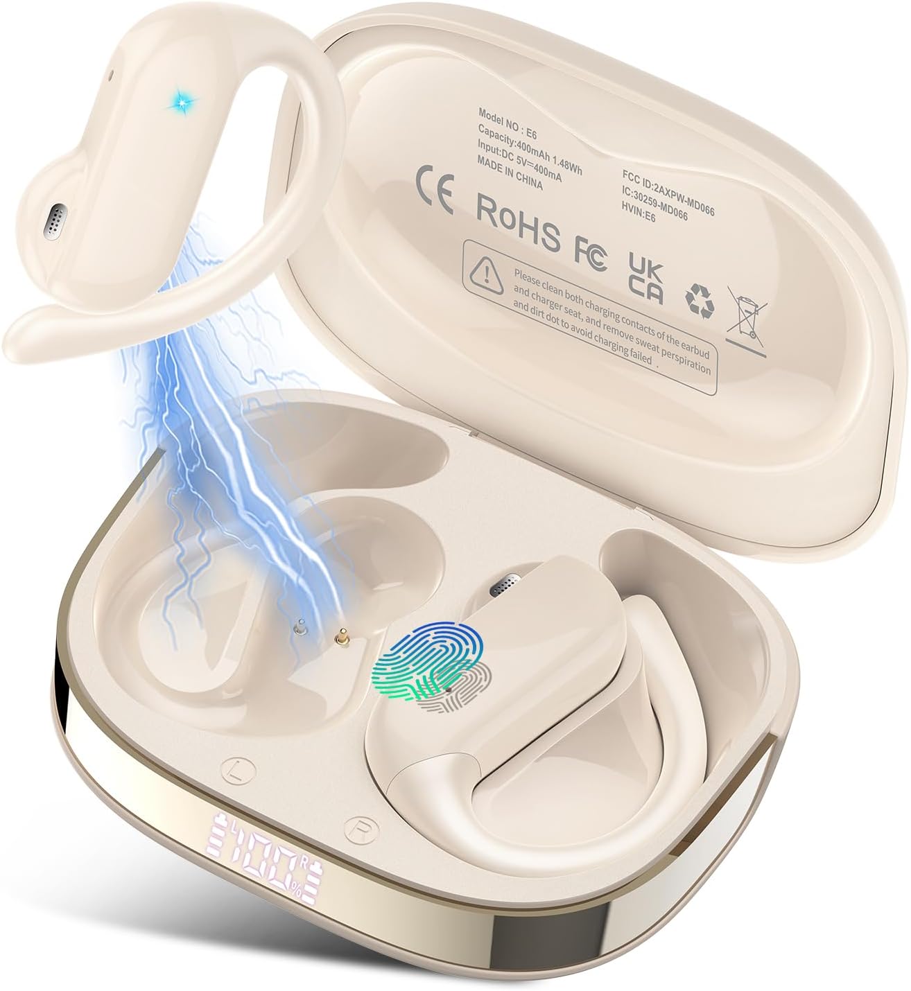 Detalle de DUSONLAP Translation Earbuds, White
