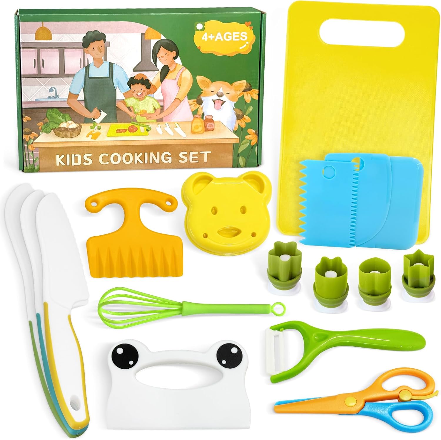 Thumbnail 6 de Chanking 13 Pieces Kids Safe Knife Set for Real Cooking – Montessori-Friendly, Child-Safe Plastic Chef Tools