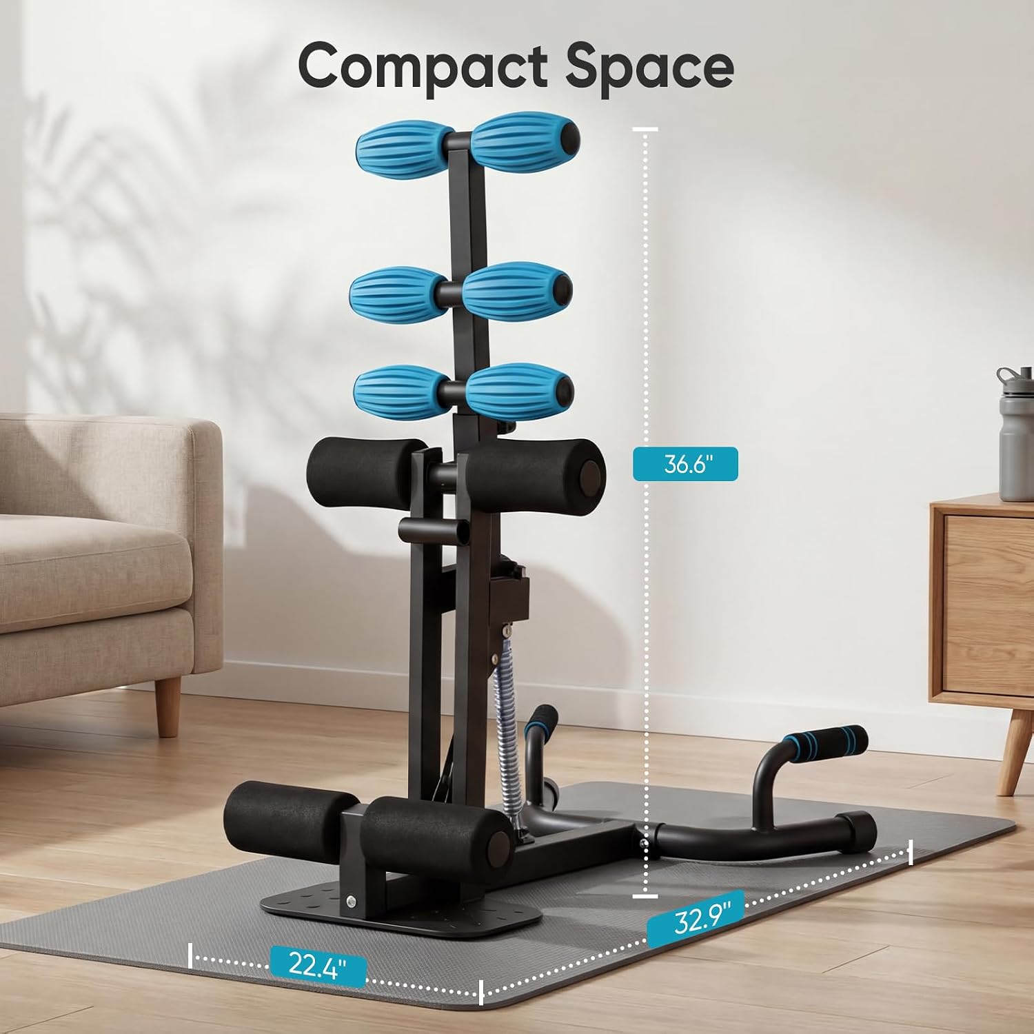Detalle 2 de KMFurnila Squat Machine, 300 lbs Capacity