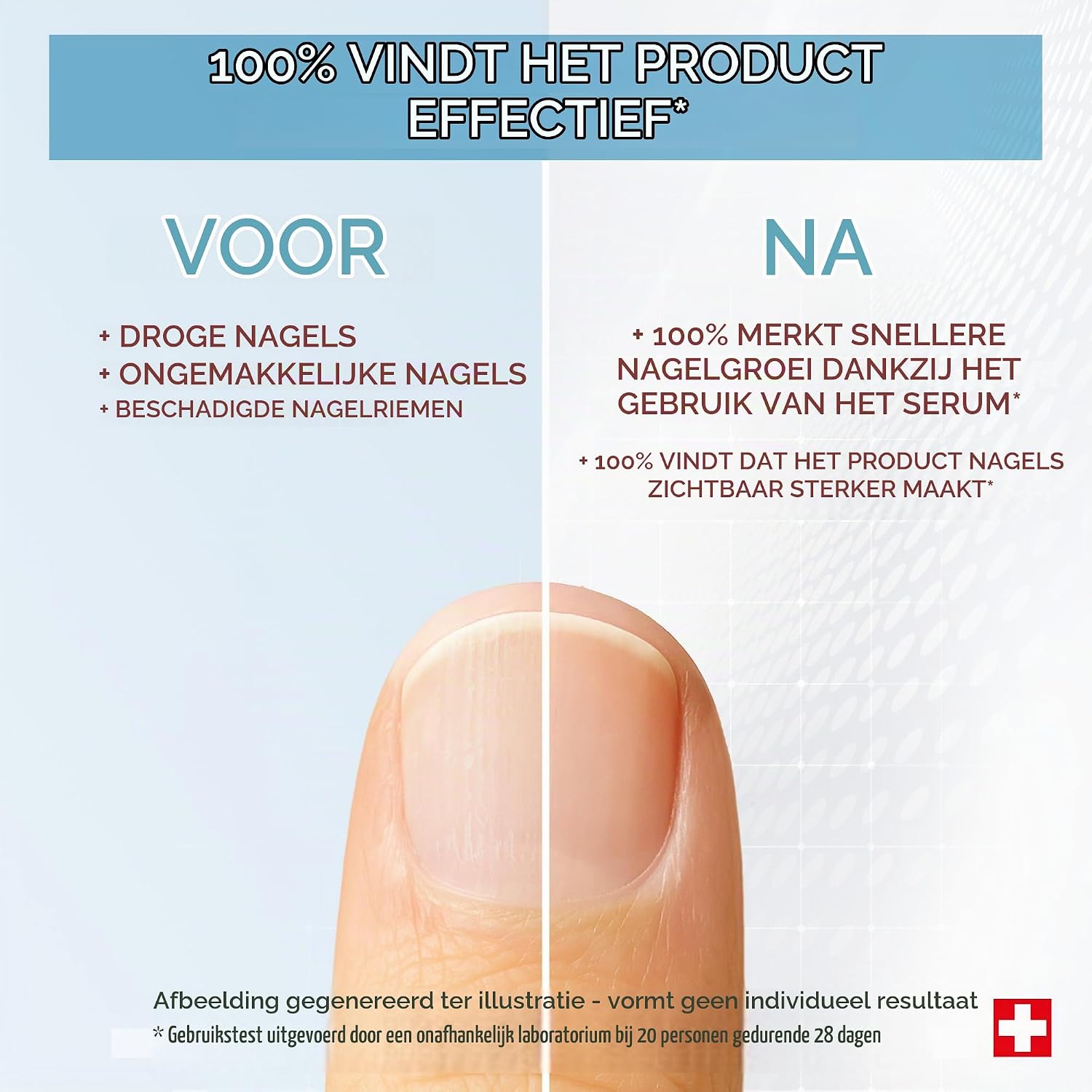 Detalle de PODERM 5 in 1 Nail Booster serum met D-panthenol, 6 ml