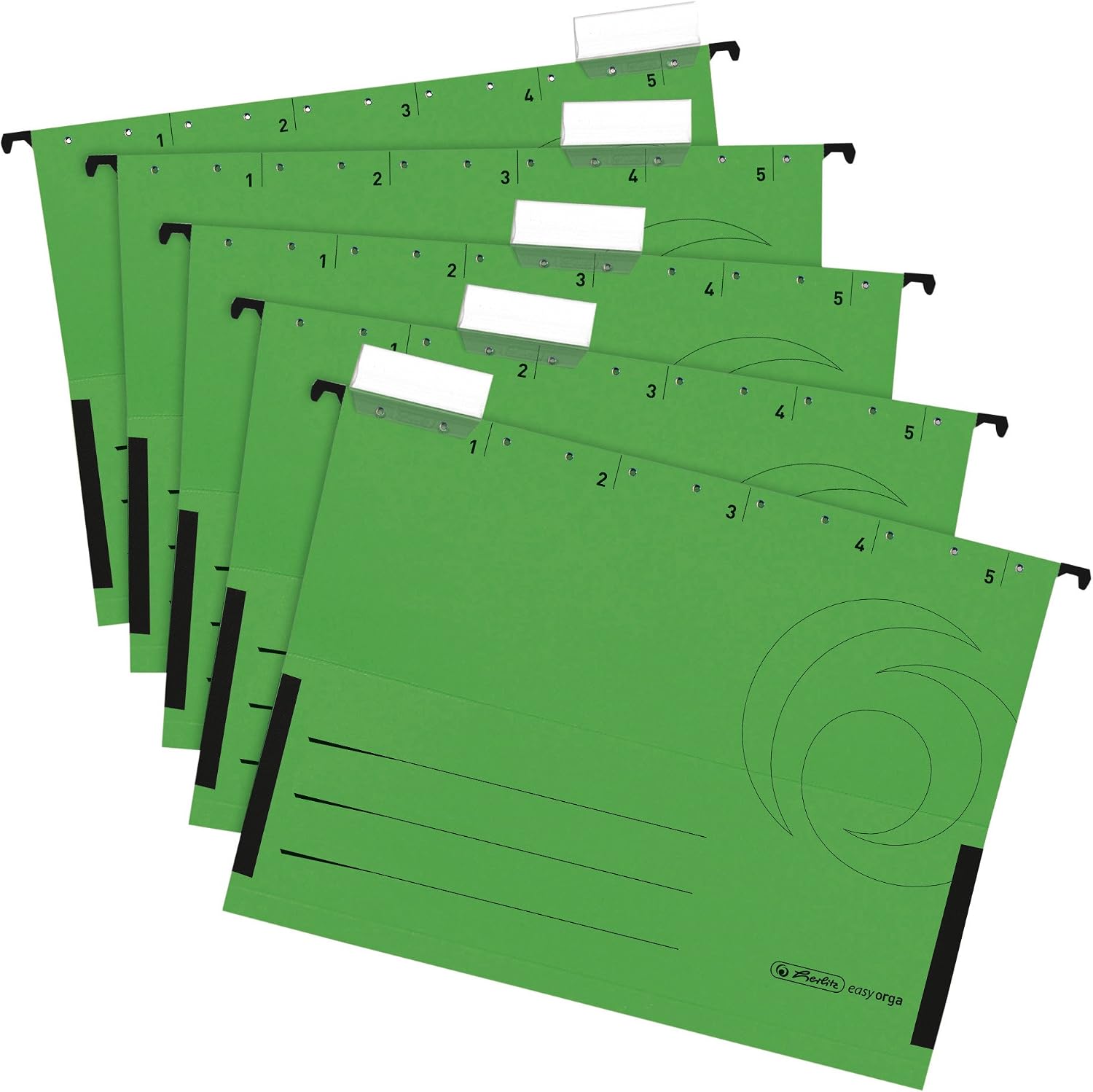 Detalle 2 de herlitz 5874755 hängmappar i kartong, A4, flerfärgade, 5-pack