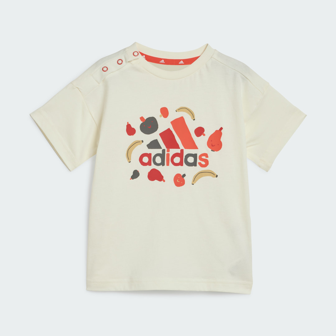 Detalle 2 de Conjunto Essentials Allover Print (Bebé) - camiseta y pantalón corto de Adidas