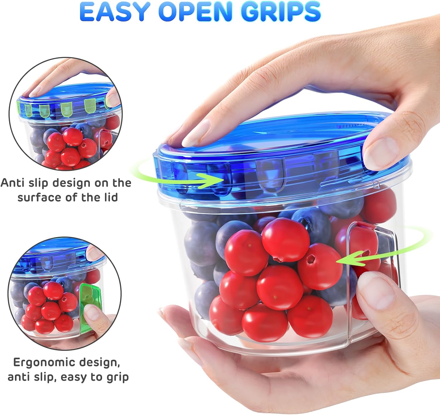 Thumbnail 3 de Freezer Storage Containers 16 oz meal prep containers 🥣
