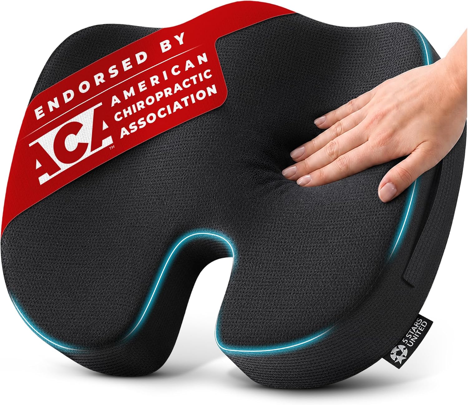Detalle de Seat Cushion for Office Chairs Tailbone Coccyx Pain Relief