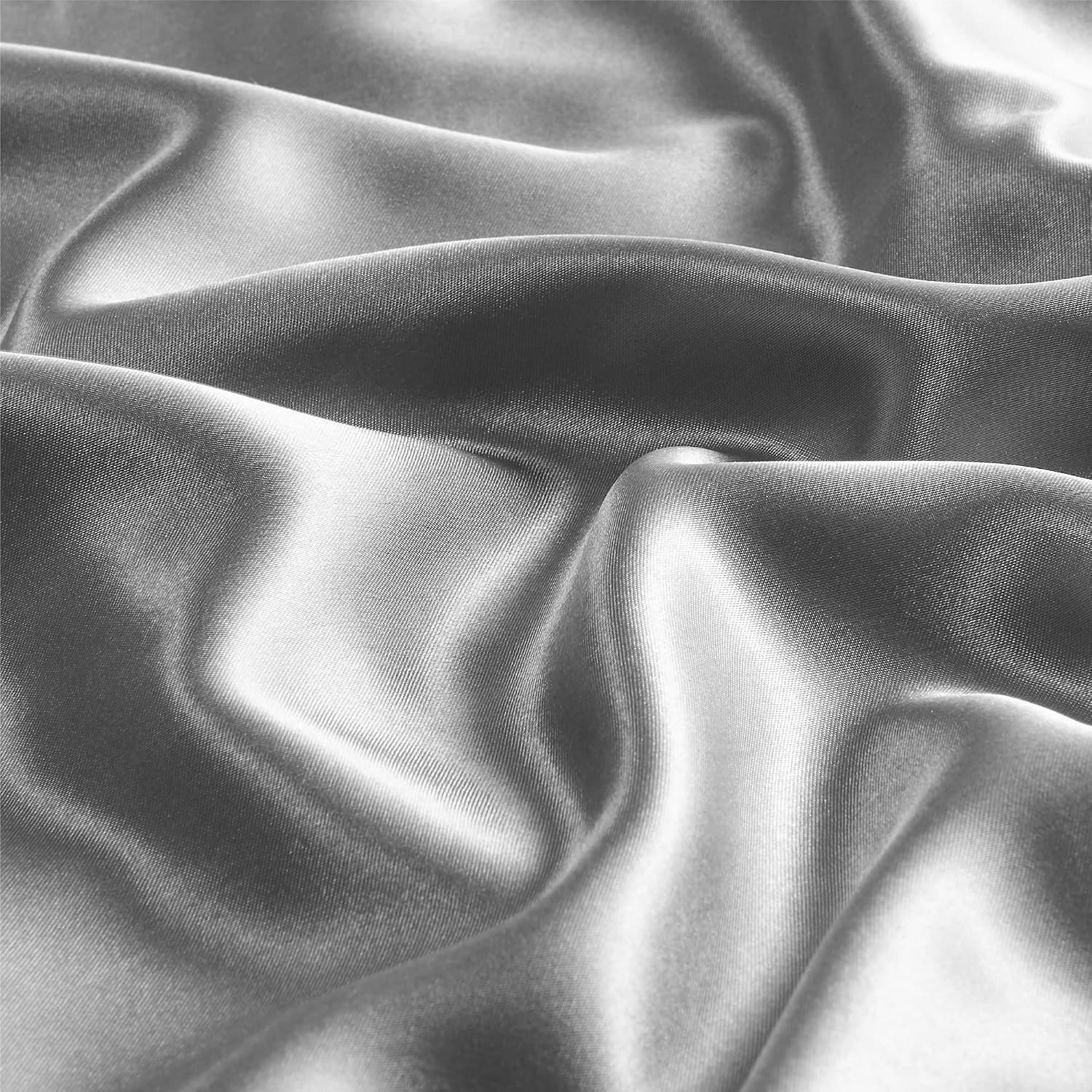 Detalle de BEDELITE BEUSA11M018 Satin Body Pillowcase, 20 x 54 Inch, Gray
