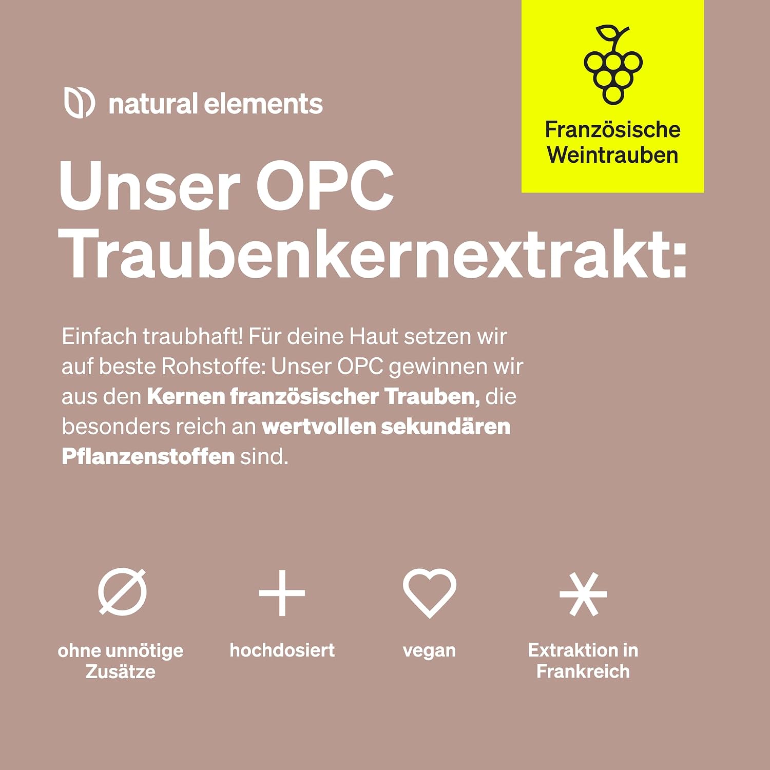 Detalle de natural elements OPC Traubenkernextrakt 240 Kapseln đ