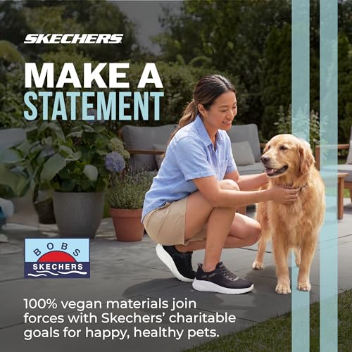 Detalle de Skechers Women's Slip-Ins Squad Chaos Trainer, Black/White, 7 UK