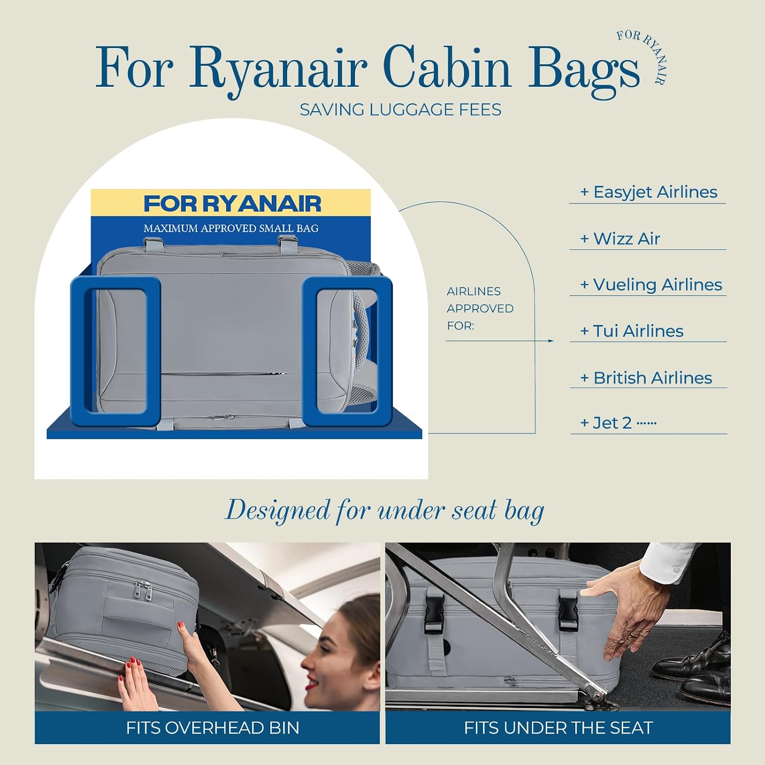 Thumbnail 2 de Zaino Ryanair 40x20x25 per cabina