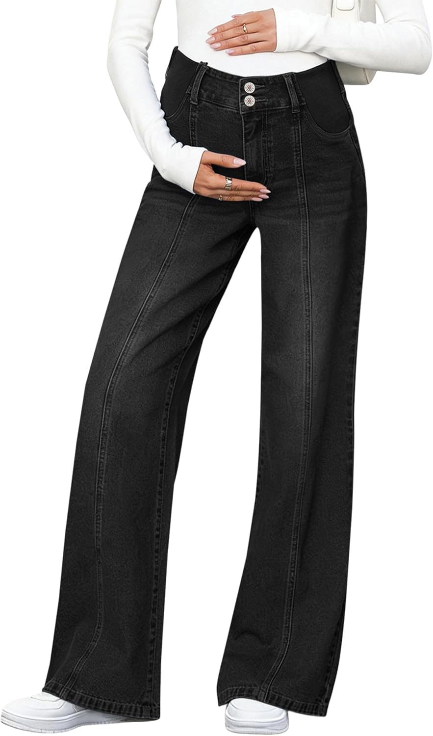 Thumbnail 6 de BLENCOT Maternity Jeans Wide-Leg