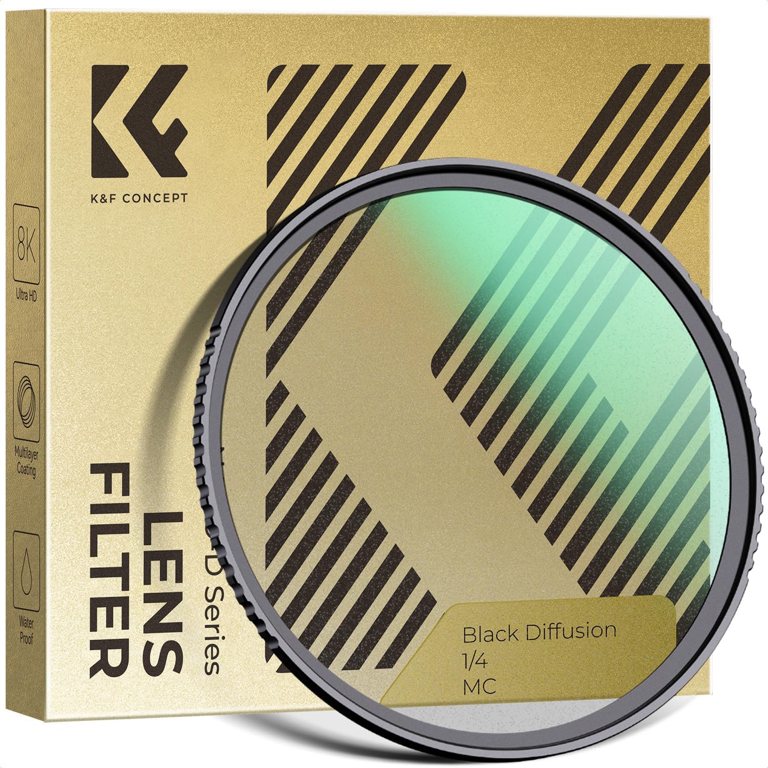 Imagen de K&F CONCEPT Filtre Black Diffusion 1/4 67mm en OfertitasTOP