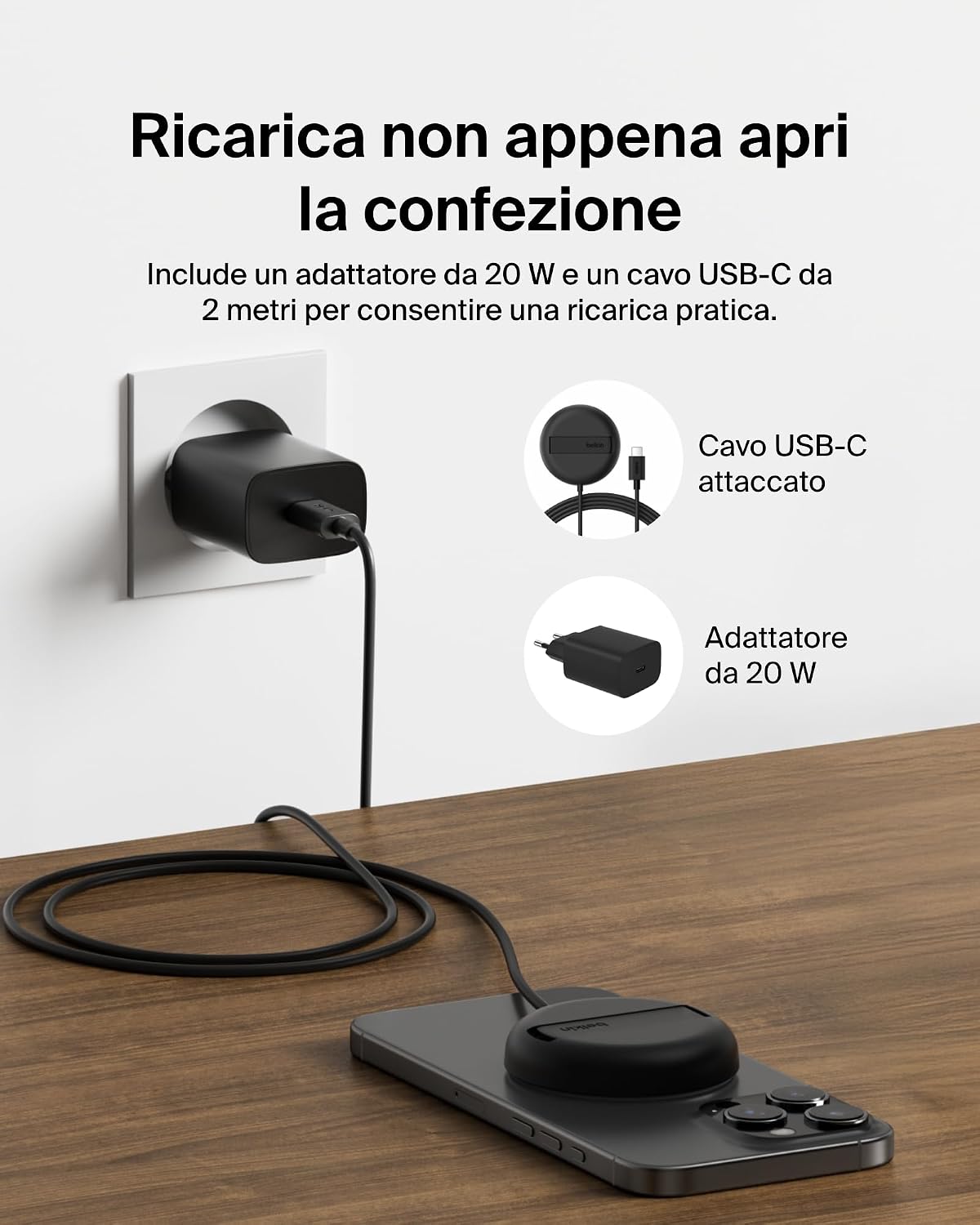 Thumbnail 3 de Belkin Tappetino ricarica magnetico 15 W