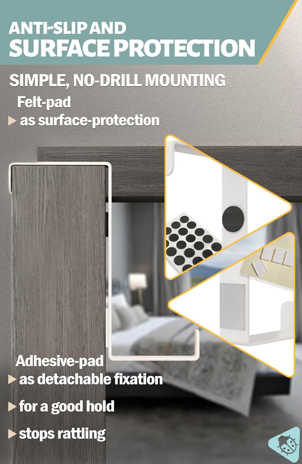 Thumbnail 5 de Menz Over Door Hanger set of 10, 4.6 cm 🚪