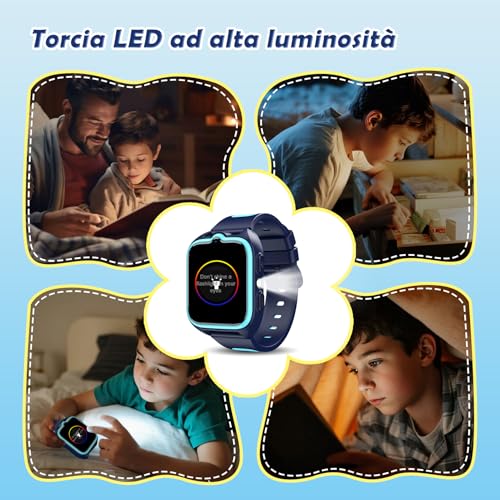 Thumbnail 7 de Baolubao Smartwatch Bambini 4G con Videochiamate, GPS e SOS – modello resistente con torcia e modalità Scuola