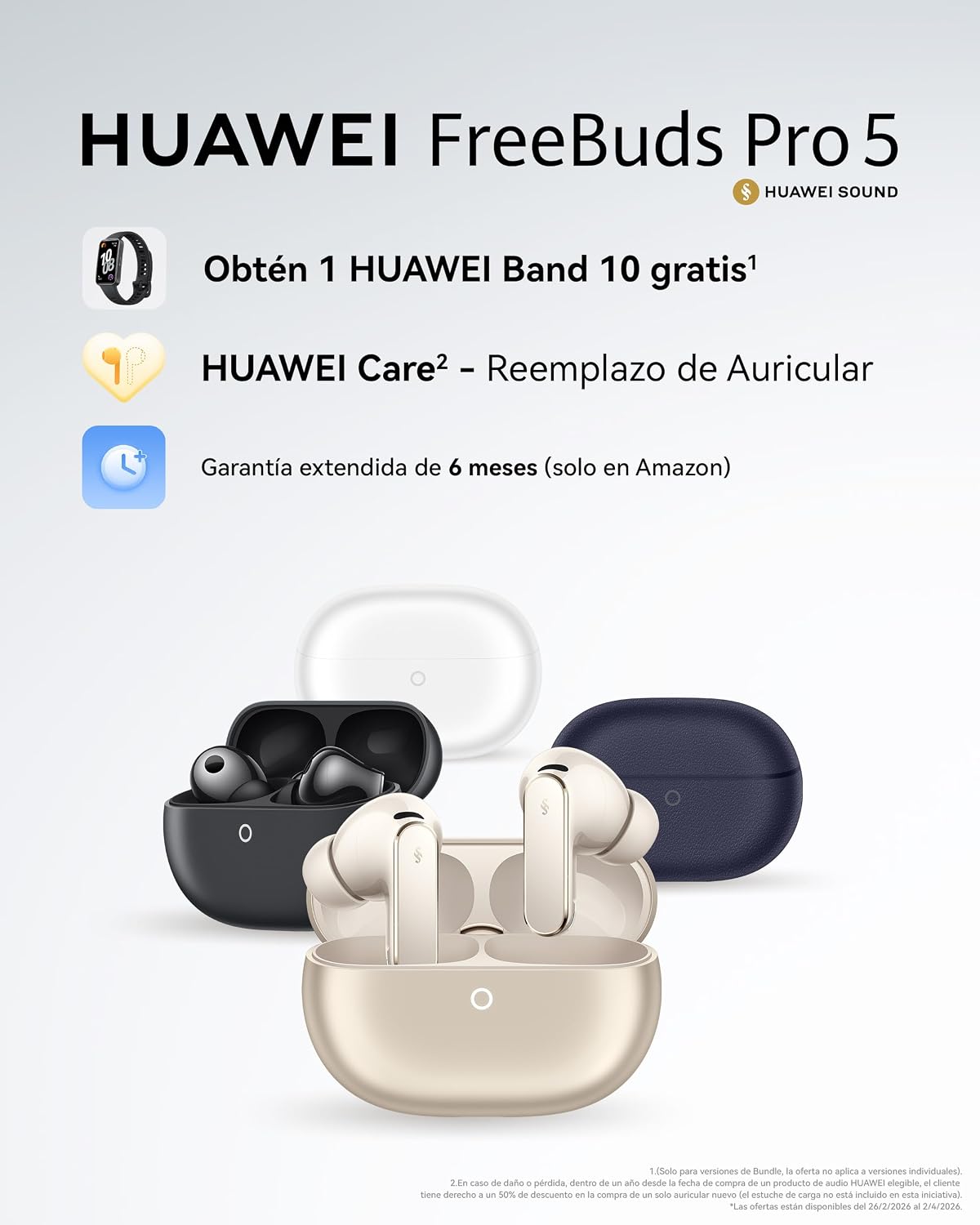 Detalle 2 de HUAWEI FreeBuds Pro 5 Auriculares con ANC