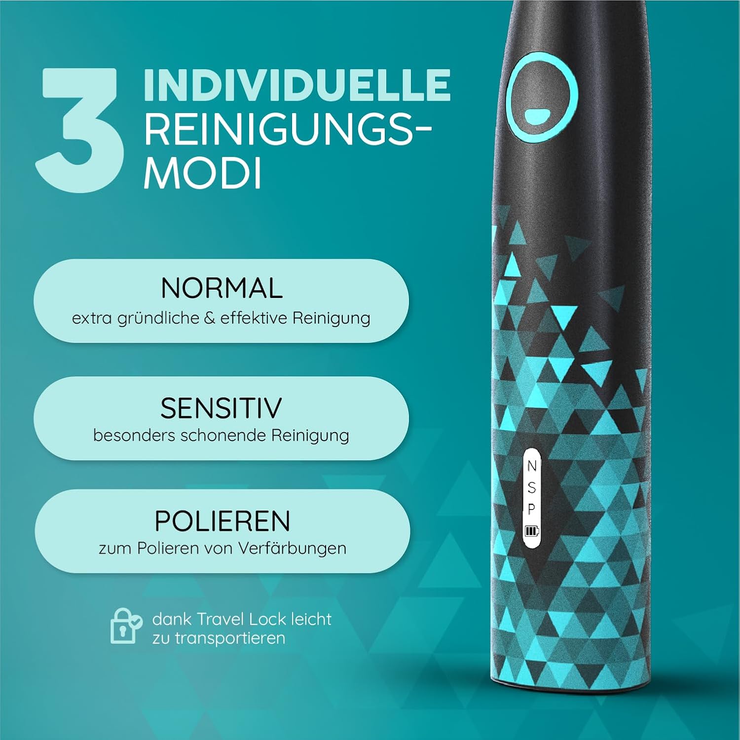 Thumbnail 3 de happybrush Eco Vibe Schallzahnbürste mit 40.000