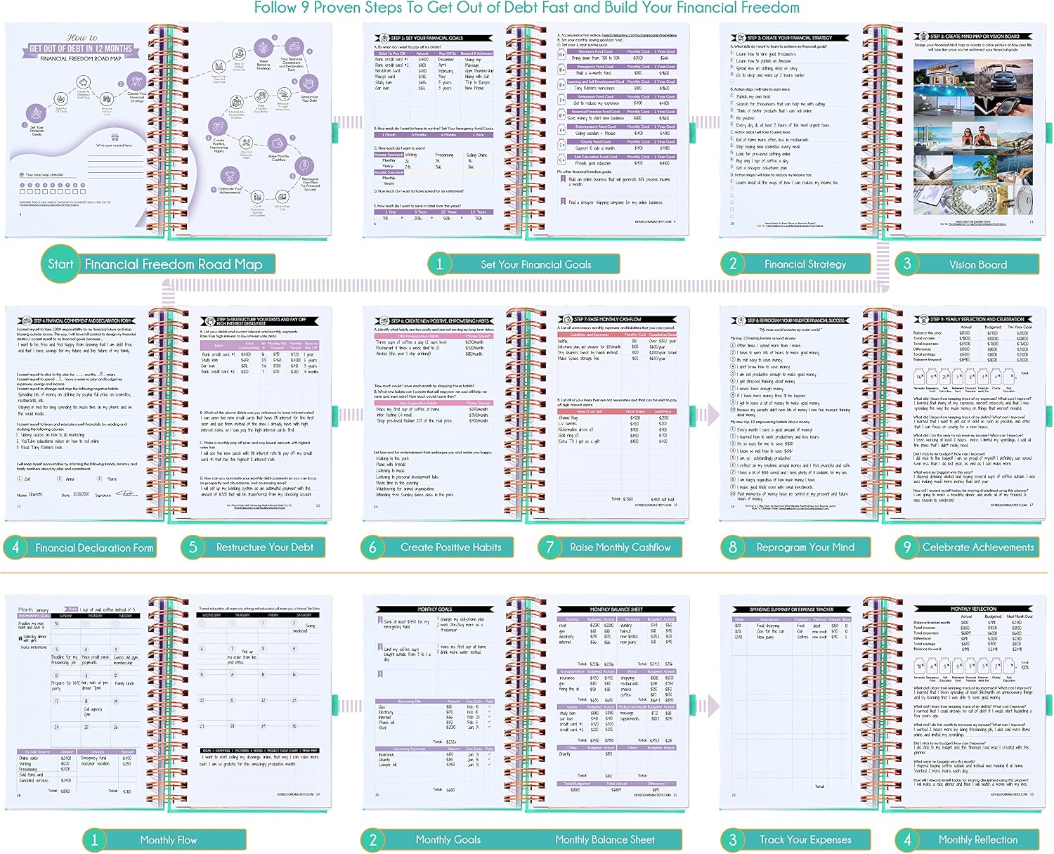 Thumbnail 5 de Budget Planner and Monthly Bill Organizer + Cash Envelope Budget System