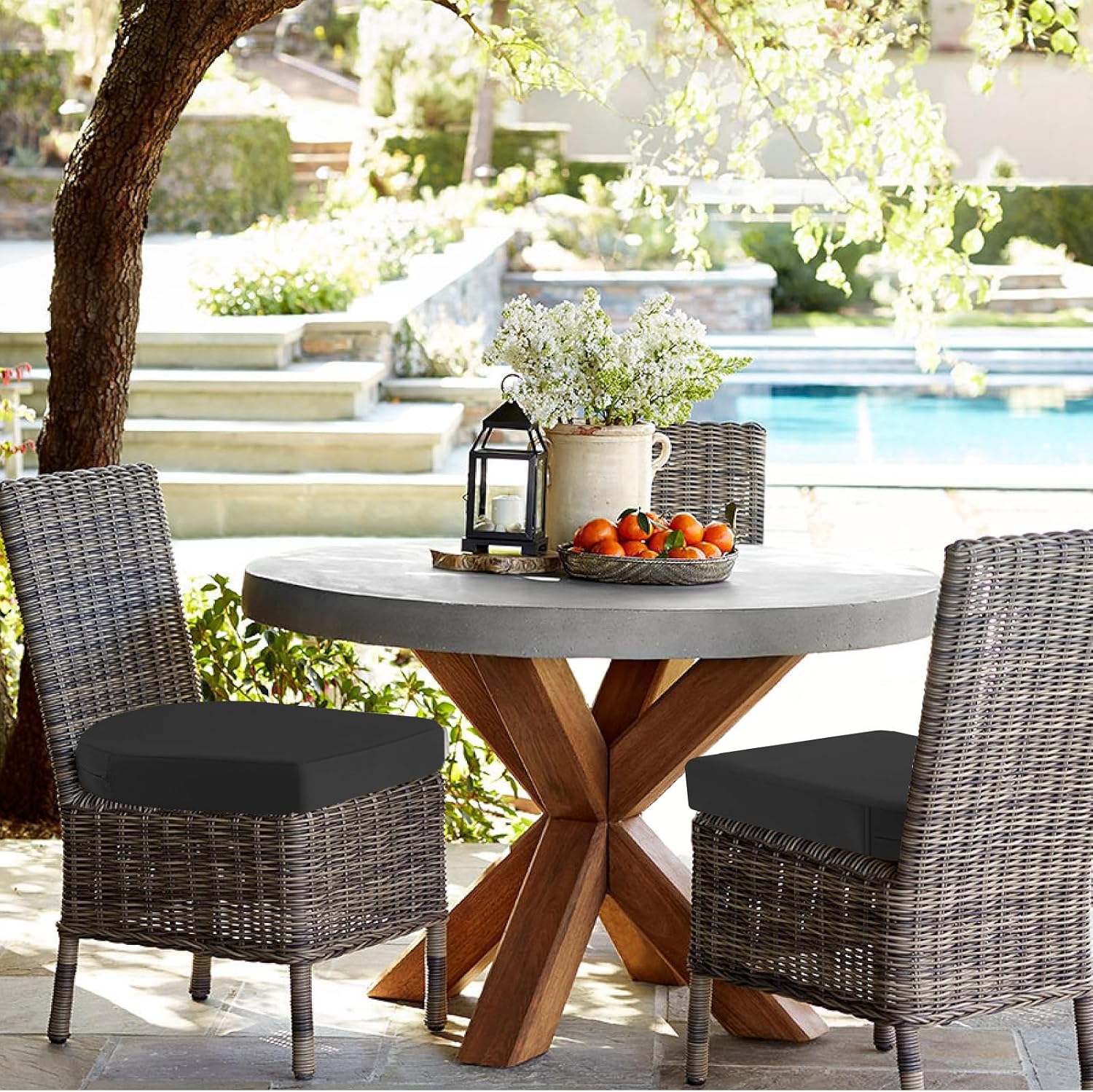 Detalle 2 de PRIMEPATIO Outdoor Chair Cushions 40x40cm