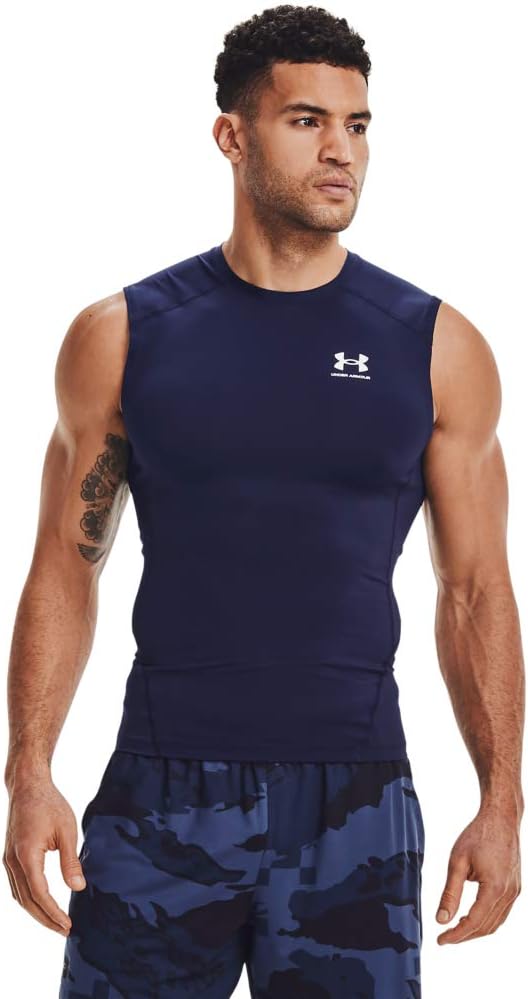 Thumbnail 6 de Under Armour Baselayer HG Comp Tanktop Weiß Herren – Kompressions-Top für intensives Training
