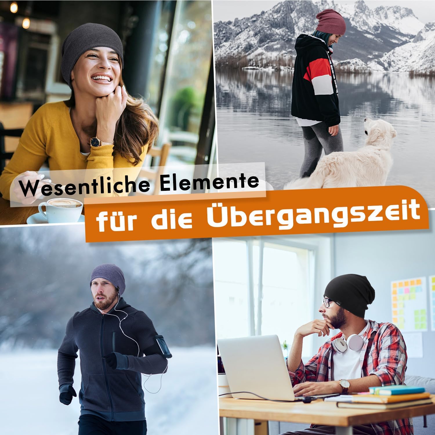 Thumbnail 6 de Mütze Herren Damen Leichte Slouch Beanie – elastisch, atmungsaktiv und vielseitig