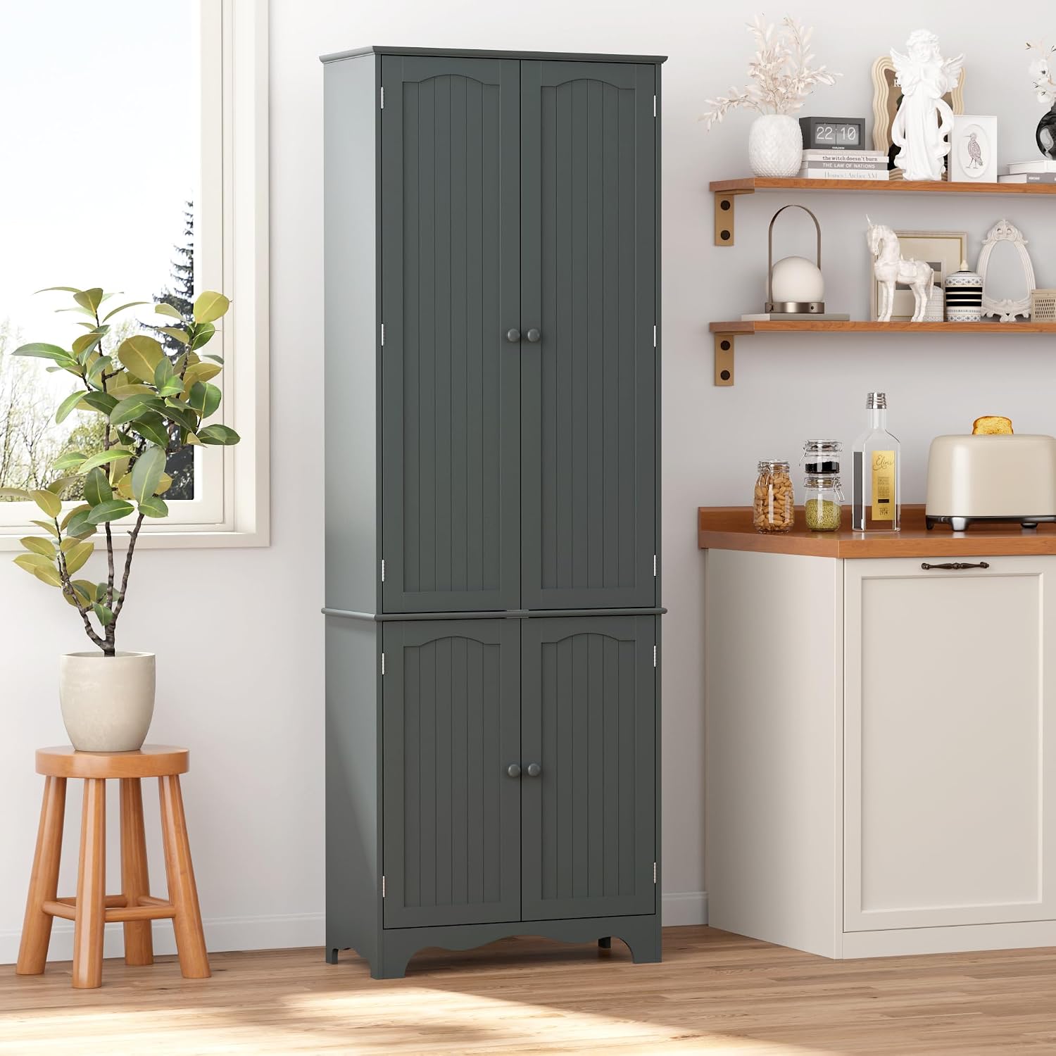 Detalle 1 de Yusong Kitchen Pantry Cabinet 72.05-inch