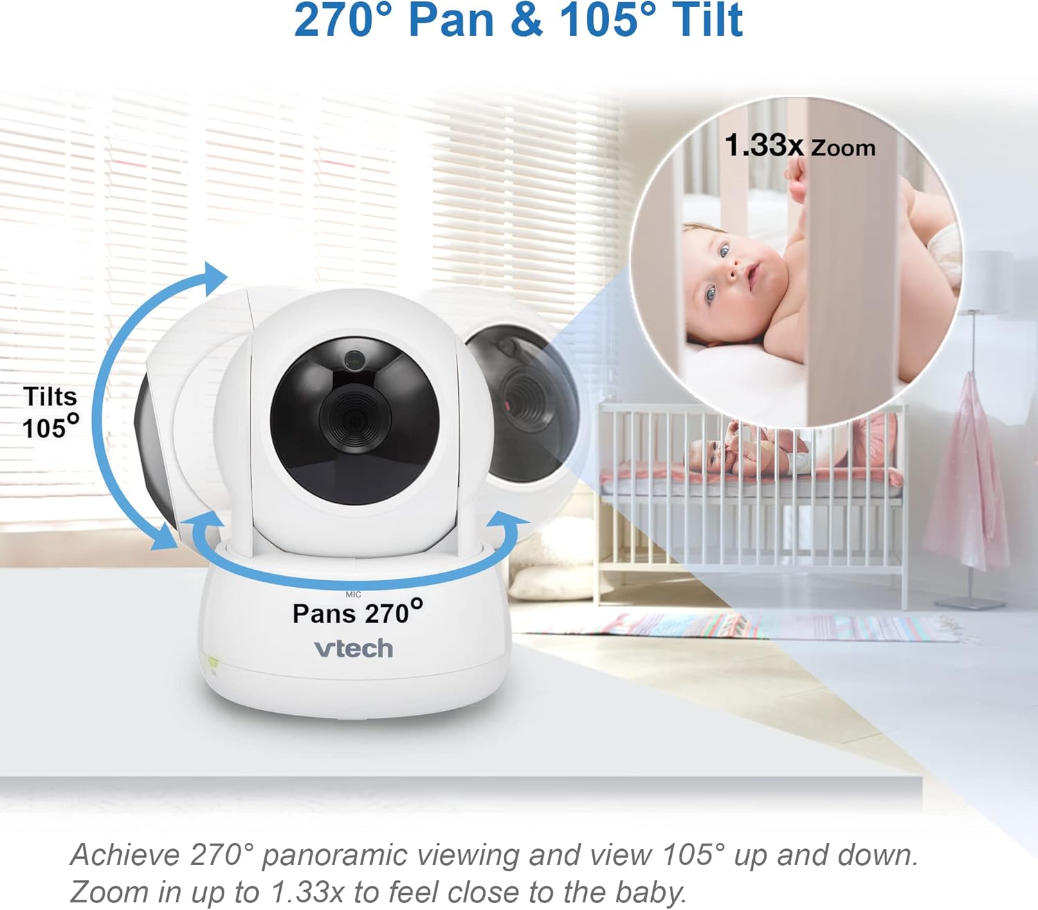 Thumbnail 3 de VTech VM924 5" video baby monitor