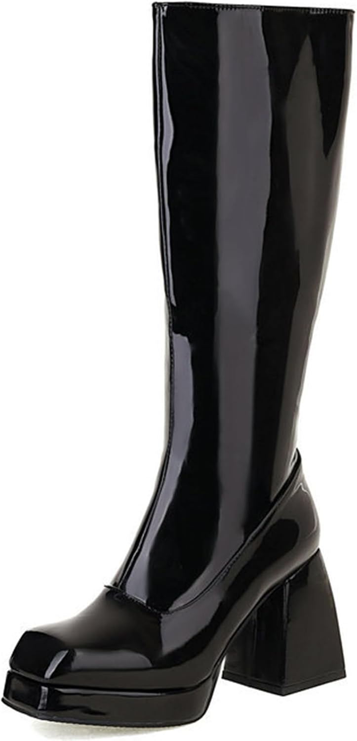Thumbnail 6 de SOVANYOU Women's Platform Boots, Faux Leather