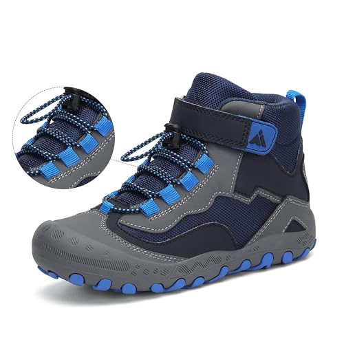 Detalle de Mishansha Kinder-Wanderschuhe 32EU, blau, leicht und rutschfest