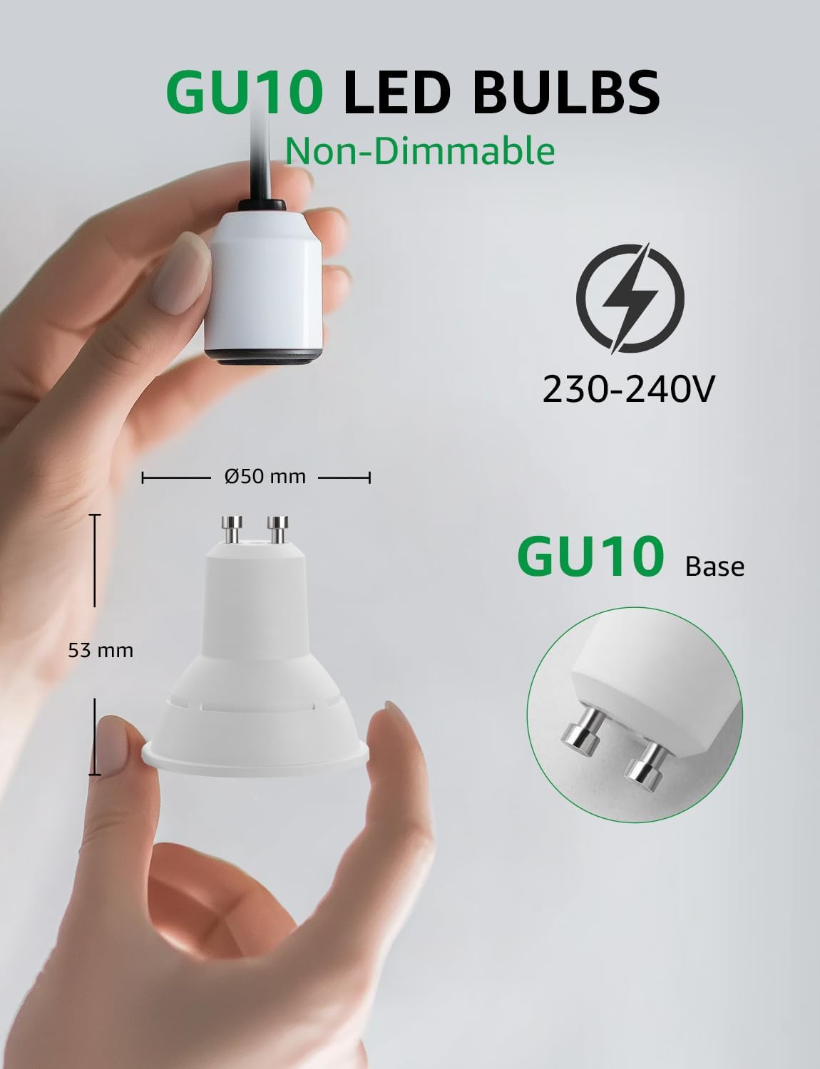 Thumbnail 4 de Lepro GU10 LED bulbs 2W warm white
