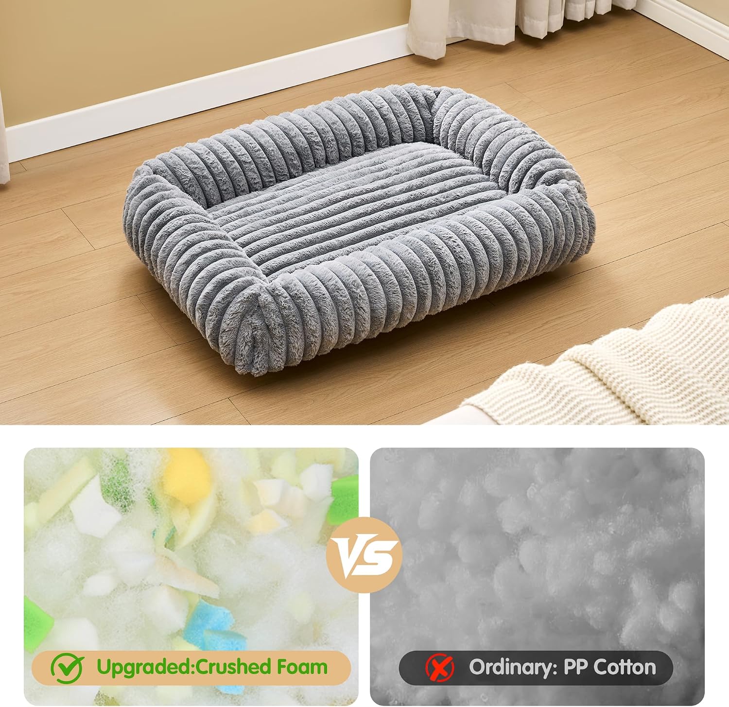 Thumbnail 4 de Oveppy Dog Bed Large 30 x 24 x 9in