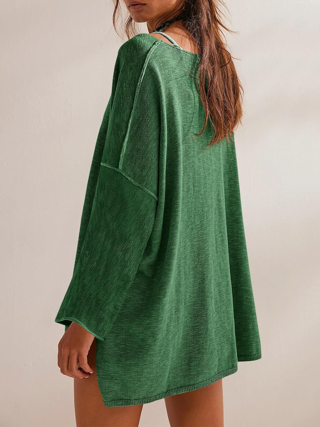 Detalle 2 de Tankaneo Women's Oversized Sweater, Cotton