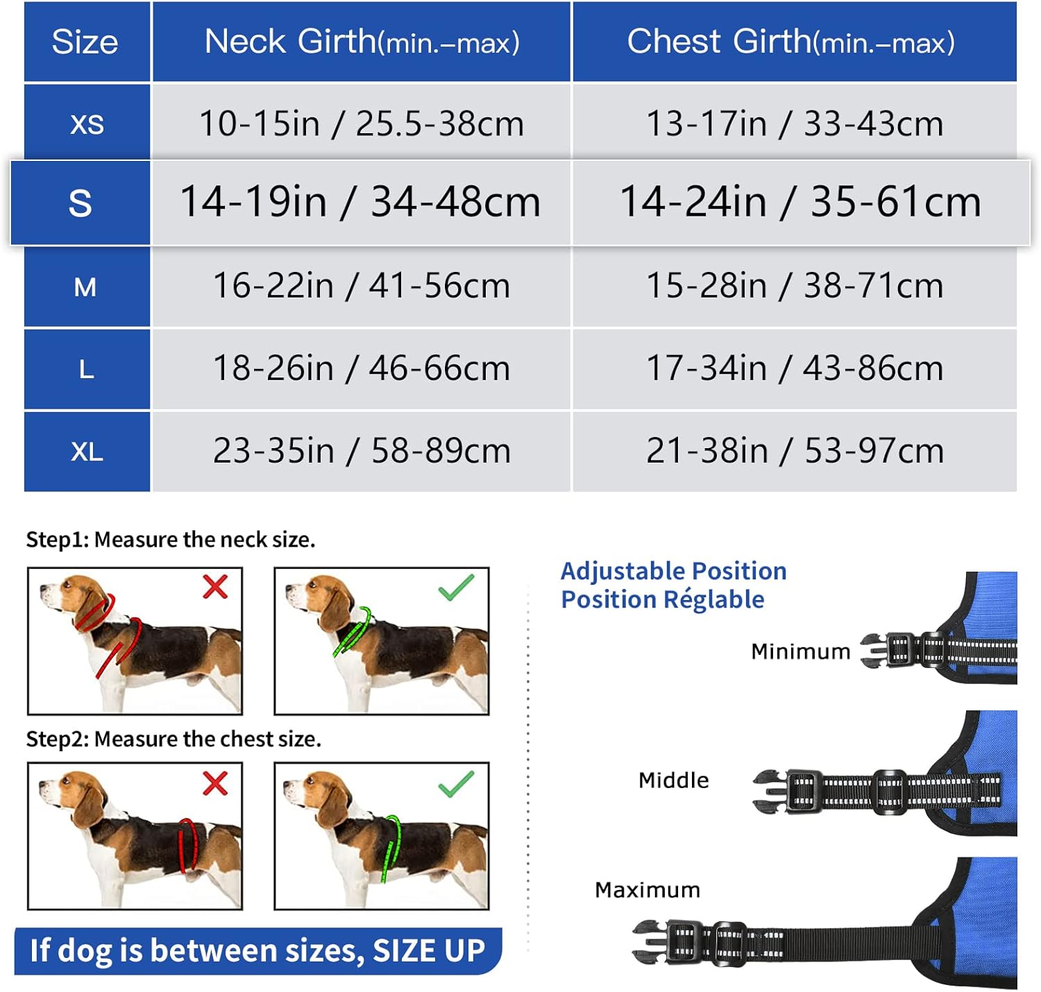 Thumbnail 1 de HEELE Small Dog Harness with No-Pull Design and Reflective Trim (Size S) for Outdoor Training