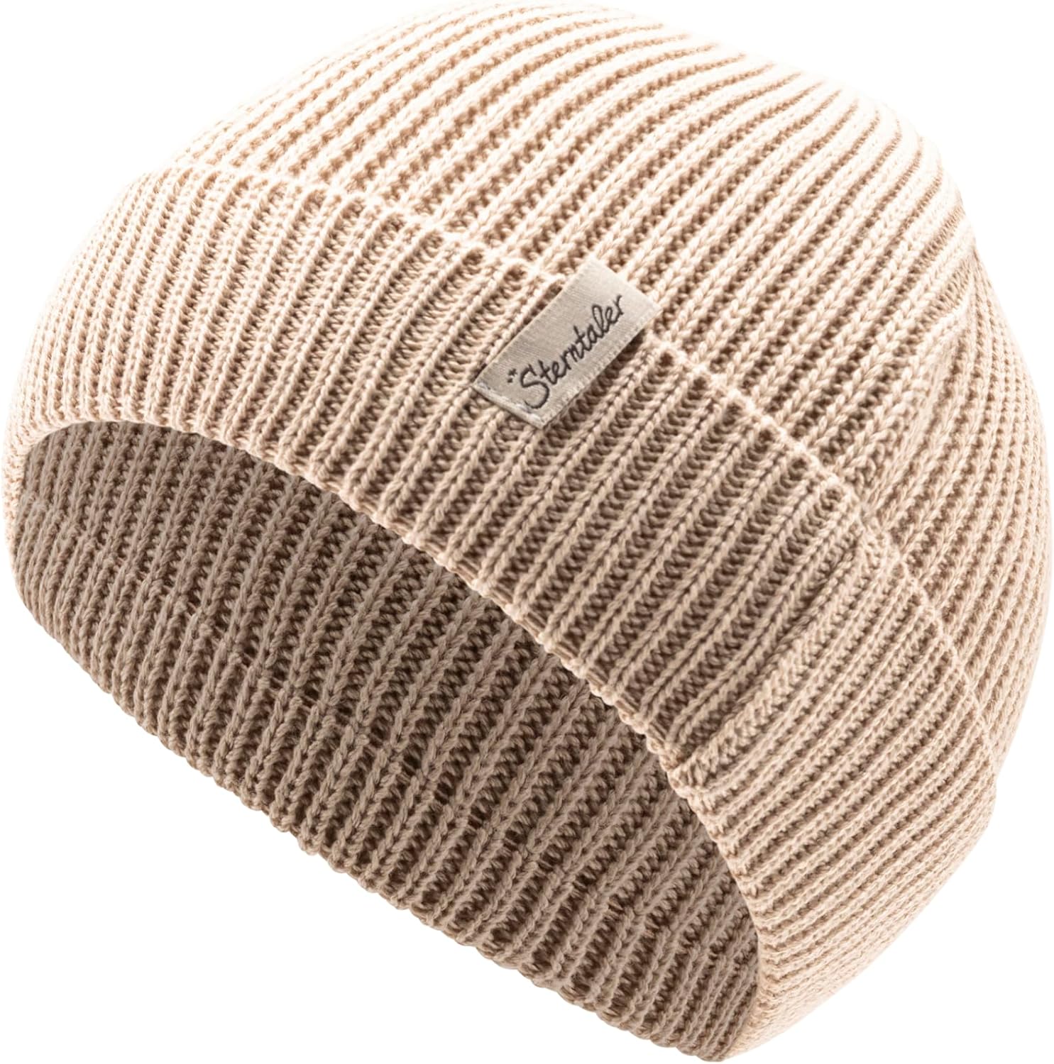 Sterntaler Enveloppe de Bonnet en Tricot, bonnet bébé en maille côtelée