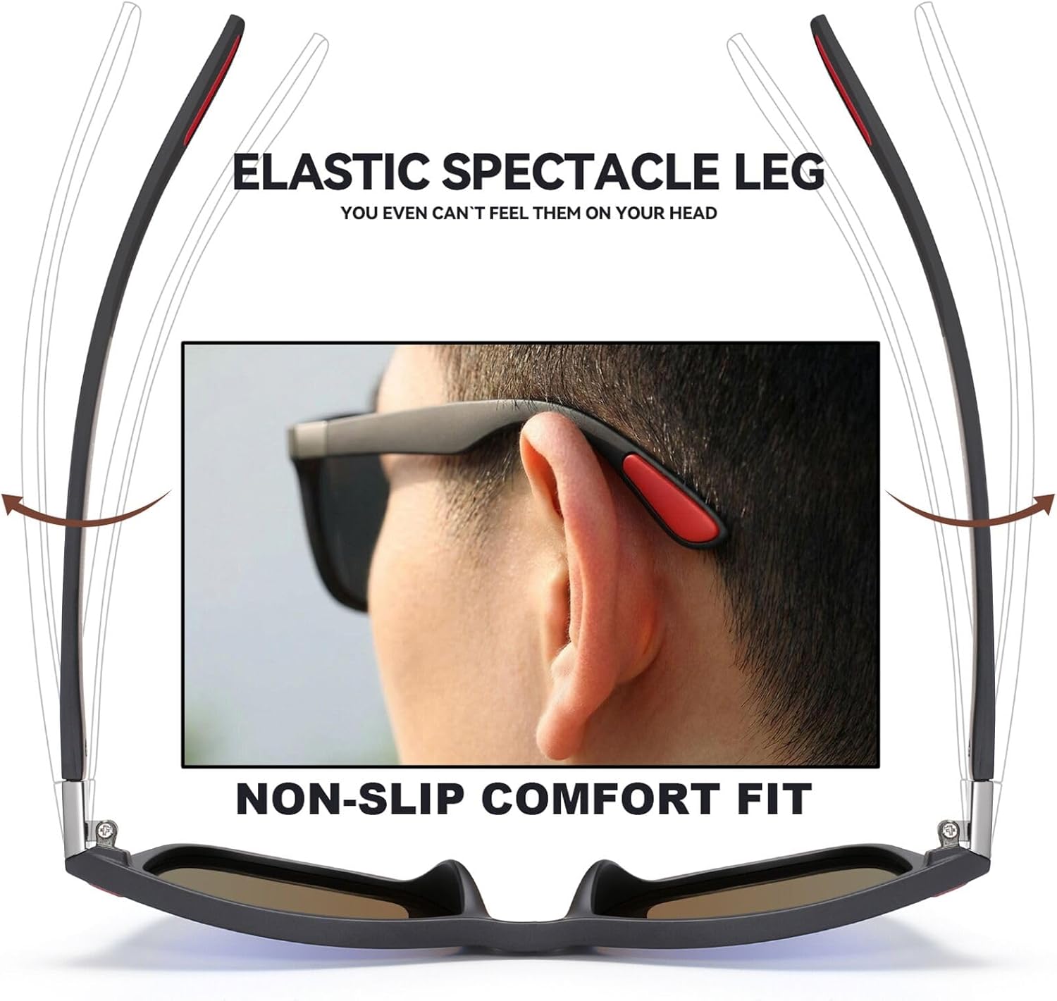 Thumbnail 3 de Perfectmiaoxuan Occhiali da sole polarizzati TR90 UV400 unisex per guida, pesca e trekking